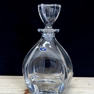 Whiskey Decanter, Crystal Glass Vodka Carafe 22oz /650ml Bohemia Crystal Gift